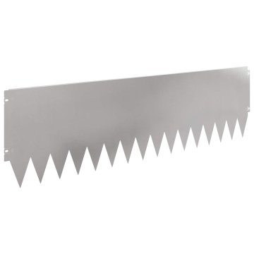 Vidaxl Robovi trave 10 kos 103 x 30 cm Stainless Steel Srebrna