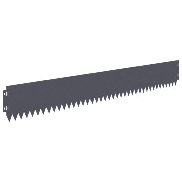 Vidaxl Robovi trave 20 kos 103 x 15 cm Steel Antracit