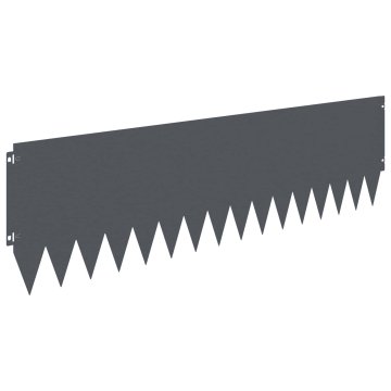 Vidaxl Robovi trave 20 kos 103 x 30 cm Steel Antracit