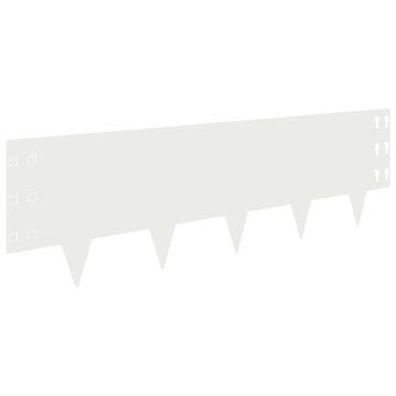 Vidaxl Robovi trave 20 kos 100 x 30 cm Steel Bela