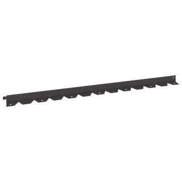 Vidaxl Robovi trave 50 kos 102 x 4 x 4 cm Steel Črna