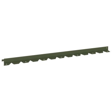 Vidaxl Robovi trave 50 kos 102 x 4 x 4 cm Steel Olivno zelena