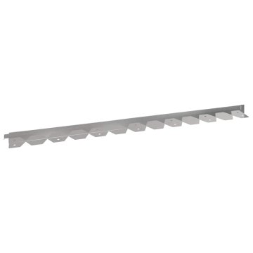 Vidaxl Robovi trave 30 kos 102 x 4 x 4 cm Stainless Steel Srebrna