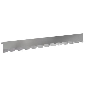 Vidaxl Robovi trave 30 kos 102 x 10 x 4 cm Stainless Steel Srebrna