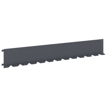 Vidaxl Robovi trave 20 kos 102 x 15 x 4 cm Steel Antracit