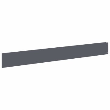 Vidaxl Robovi trave 50 kos 100 x 12 cm Steel Antracit