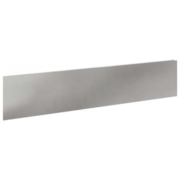 Vidaxl Robovi trave 20 kos 100 x 22 cm Stainless Steel Srebrna