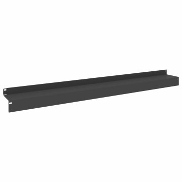 Vidaxl Robovi trave 30 kos 100 x 10 x 8 cm Jeklo Črna