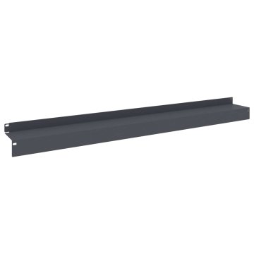 Vidaxl Robovi trave 30 kos 100 x 10 x 8 cm Jeklo Antracit