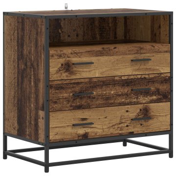 Vidaxl Predalna omara 3-Predal Star les 70 x 41 x 70 cm Inženirski les
