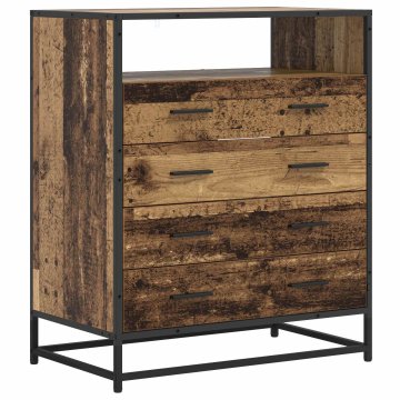 Vidaxl Predalna omara 4-Predal Star les 70 x 41 x 83,5 cm