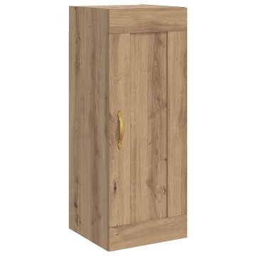 Vidaxl Omarica na steni Artisan hrast 34,5 x 34 x 90 cm Inženirski les