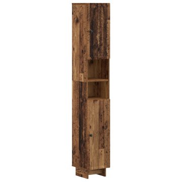 Vidaxl Kopalniška omara z odprto polico EDE Star les 30 x 31 x 190 cm