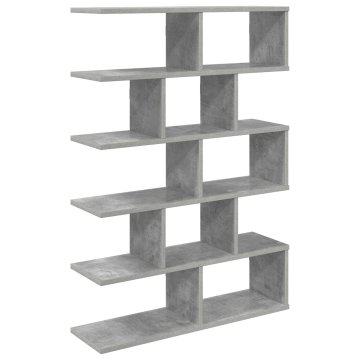 Vidaxl Stenska polica Betonsko siva 70 x 20 x 100 cm Inženirski les