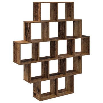 Vidaxl Stenska polica Star les 120 x 20 x 136 cm Inženirski les