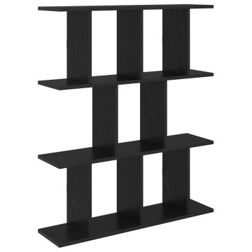 Vidaxl Stenska polica Črni hrast 102 x 20 x 96 cm