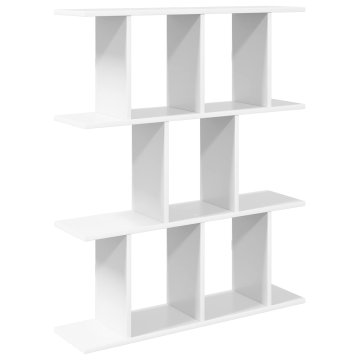 Vidaxl Stenska polica Bela 102 x 20 x 96 cm