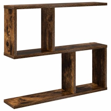 Vidaxl Stenska polica Dimljen hrast 60 x 12 x 50,5 cm