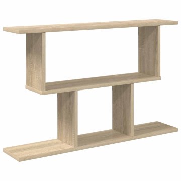 Vidaxl Stenska polica Sonoma hrast 80 x 15 x 50,5 cm Inženirski les