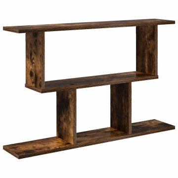 Vidaxl Stenska polica Dimljen hrast 80 x 15 x 50,5 cm