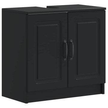 Vidaxl Kopalniška omara za umivalnik UTRECHT Črna 59,5 x 31,5 x 59 cm