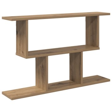 Vidaxl Stenska polica Artisan hrast 80 x 15 x 50,5 cm