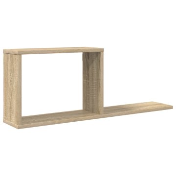 Vidaxl Lebdeče police Sonoma hrast 80 x 15 x 30 cm