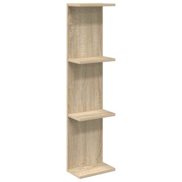 Vidaxl Stenska polica Sonoma hrast 25 x 15 x 100 cm