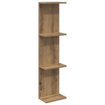 Vidaxl Stenska polica Artisan hrast 25 x 15 x 100 cm