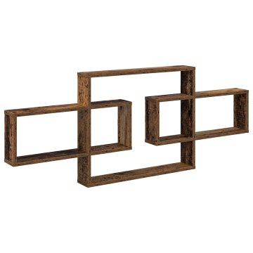 Vidaxl Stenska polica Star les 130 x 10 x 50 cm