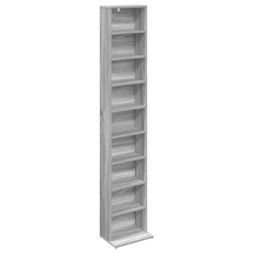 Vidaxl CD omara Siva Sonoma 33 x 23,5 x 175 cm Inženirski les