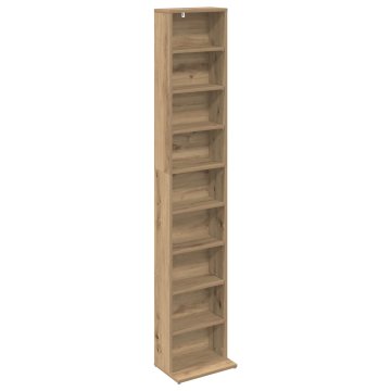 Vidaxl CD omara Artisan hrast 33 x 23,5 x 175 cm Inženirski les