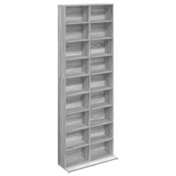 Vidaxl CD omara Siva Sonoma 65 x 23,5 x 175 cm Inženirski les