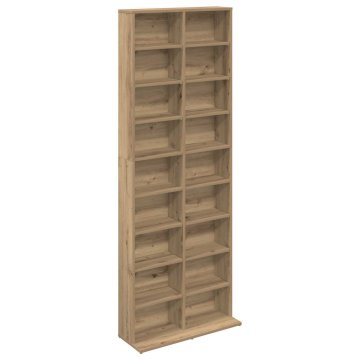 Vidaxl CD omara Artisan hrast 65 x 23,5 x 175 cm Inženirski les