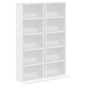 Vidaxl CD omara 2 kos Bela 33 x 23,5 x 97,5 cm Inženirski les