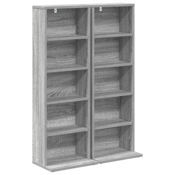 Vidaxl CD omara 2 kos Siva Sonoma 33 x 23,5 x 97,5 cm Inženirski les