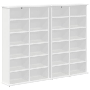 Vidaxl CD omara 2 kos Bela 60 x 17 x 92 cm Inženirski les