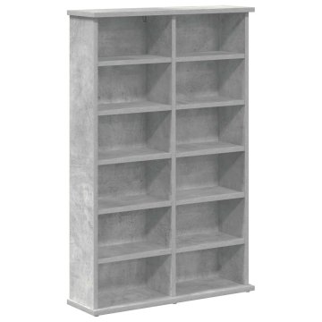 Vidaxl CD omara Betonsko siva 60 x 17 x 92 cm Inženirski les