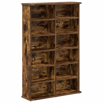 Vidaxl CD omara Dimljen hrast 60 x 17 x 92 cm Inženirski les