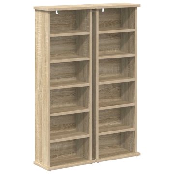 Vidaxl CD omara 2 kos Sonoma hrast 60 x 17 x 92 cm Inženirski les