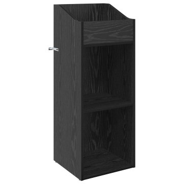 Vidaxl Omara za plošče Črni hrast 36 x 36 x 95,5 cm Inženirski les