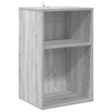 Vidaxl Omara za plošče Siva Sonoma 38 x 33 x 61 cm Inženirski les