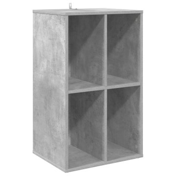 Vidaxl Omara za plošče Betonsko siva 44,5 x 36,5 x 74,5 cm