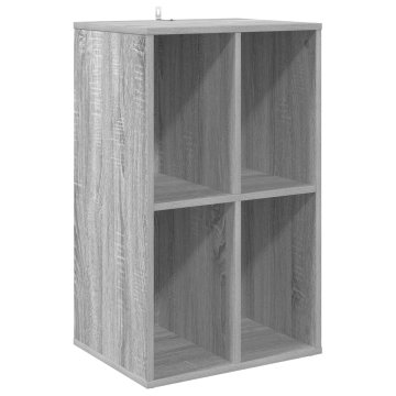 Vidaxl Omara za plošče Siva Sonoma 44,5 x 36,5 x 74,5 cm