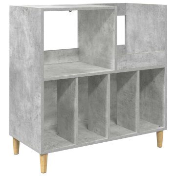 Vidaxl Stojalo za gramofon Betonsko siva 82 x 39,5 x 82,5 cm