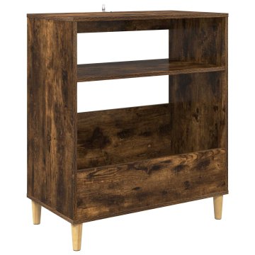 Vidaxl Stojalo za gramofon Dimljen hrast 71 x 39,5 x 83 cm