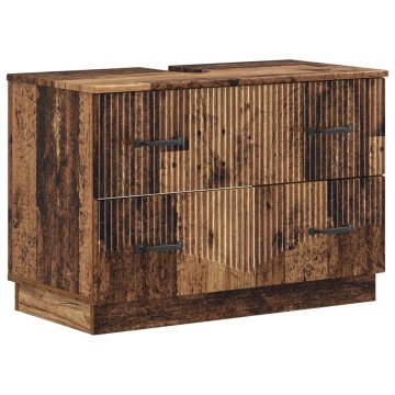 Vidaxl Kopalniška omara za umivalnik HOORN Star les 82 x 41 x 56 cm