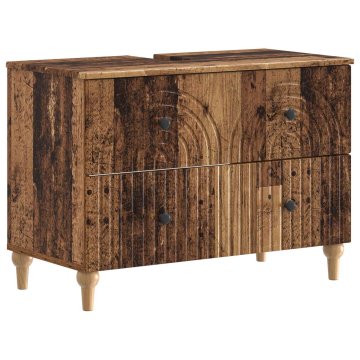 Vidaxl Kopalniška omara za umivalnik ALKMAAR Star les 82 x 41 x 59 cm