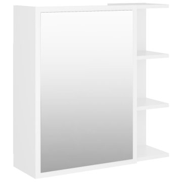 Vidaxl Kopalniška omarica z ogledalom 62,5x20,5x64 cm