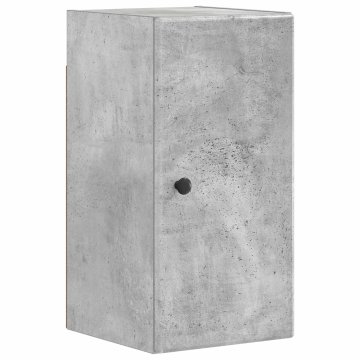 Vidaxl Kopalna stenska omarica BREDA Betonsko siva 30 x 31 x 59 cm
